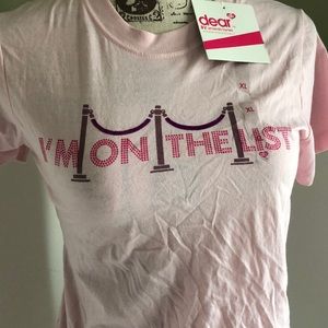 5/$25:   DEAR. Women’s short sleeve; XL